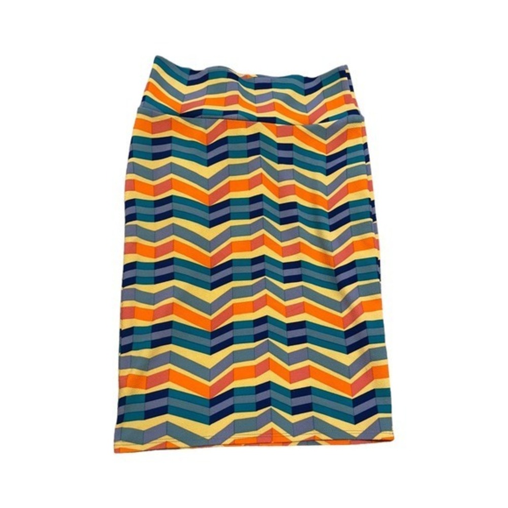 LULAROE Striped Cassie Pencil Pull On Skirt Size S